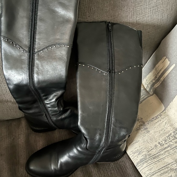 Fru.it Italy Black Leather Boots - Picture 2 of 8